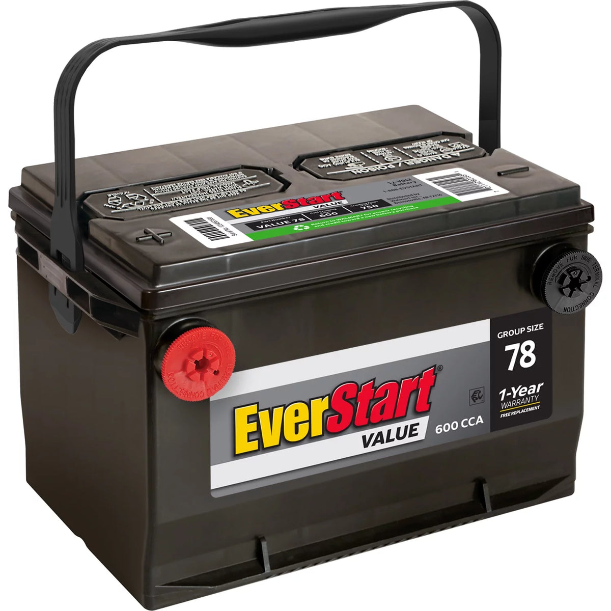 Lead Acid Automotive Battery Group Size 78 12 Volt 600 CCA C93758