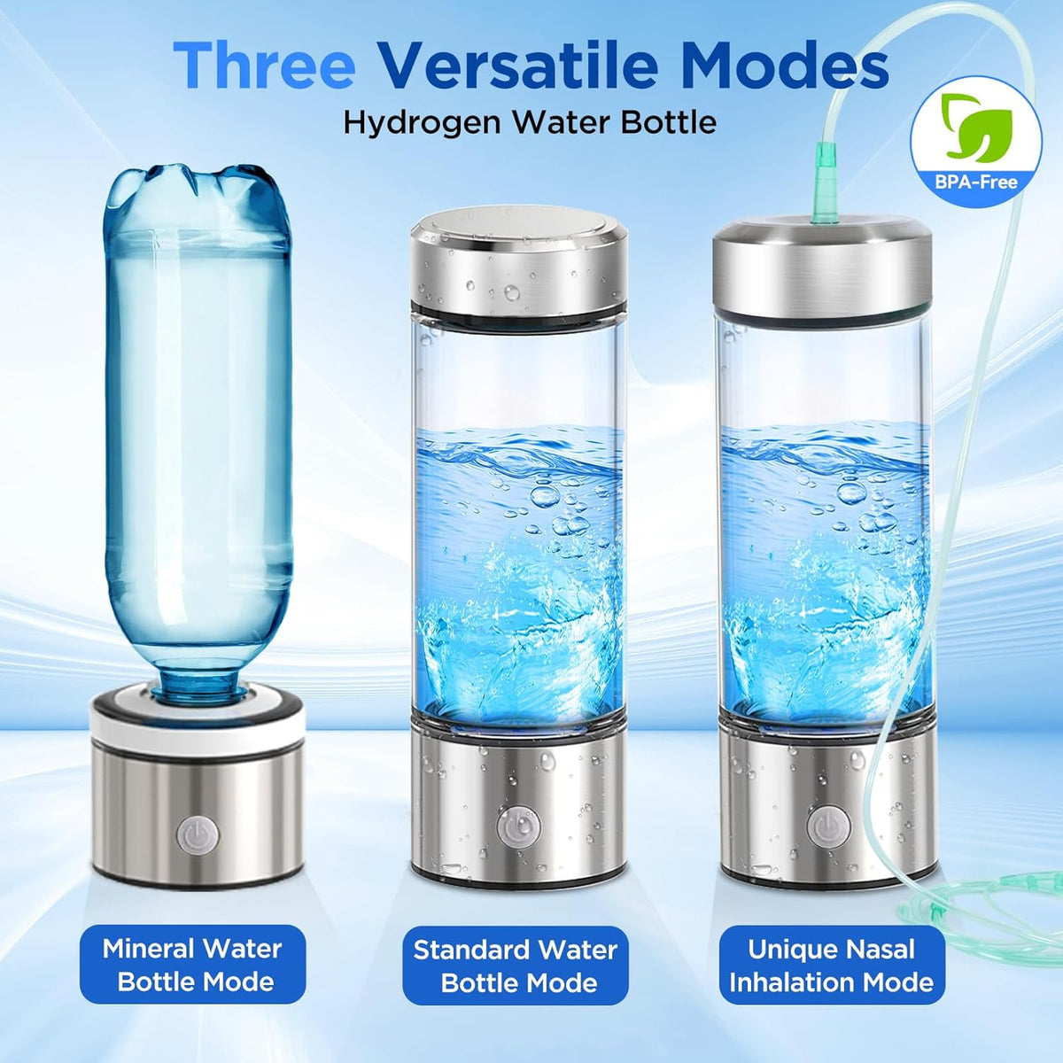 Silver Hydrogen Water Bottle A36987