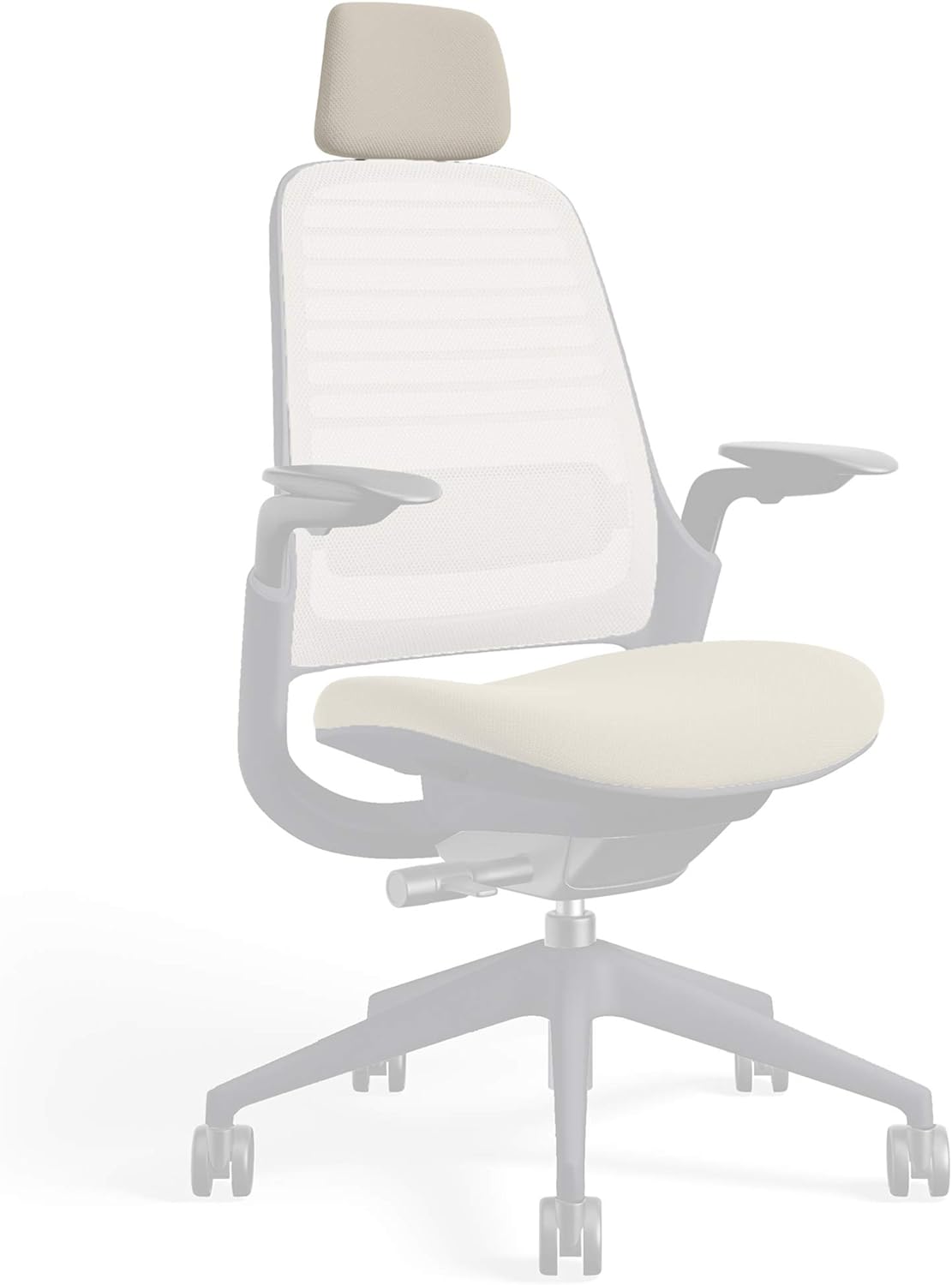 Black Frame 3D Microknit Fabric Headrest L8975