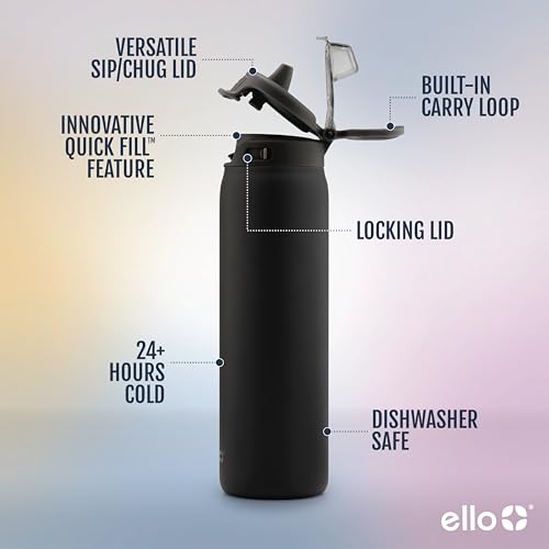 Stainless Steel Water Bottle, 22oz D5290