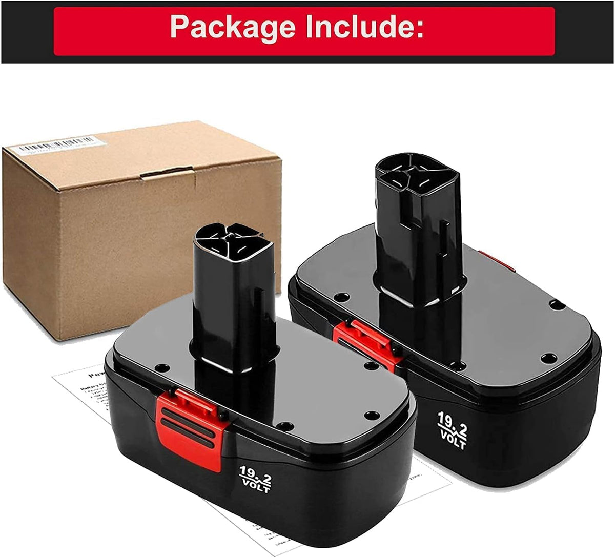 2 Pack 4500mAh Replacement Battery for 19.2V Cordless Drills U7065