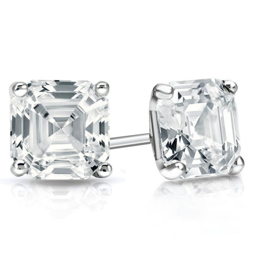 14k White Gold Lab Grown Diamond Stud Earrings G816255