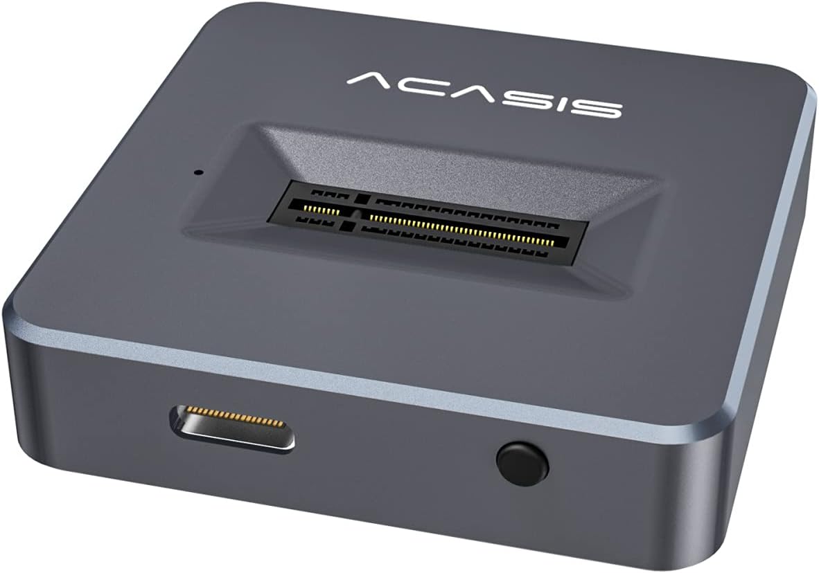 NVMe M.2 Duplicator Dual-Bay Offline Clone USB C to NVME Docking Station for M2 SSD M Key Hard Drives Enclosure N1948