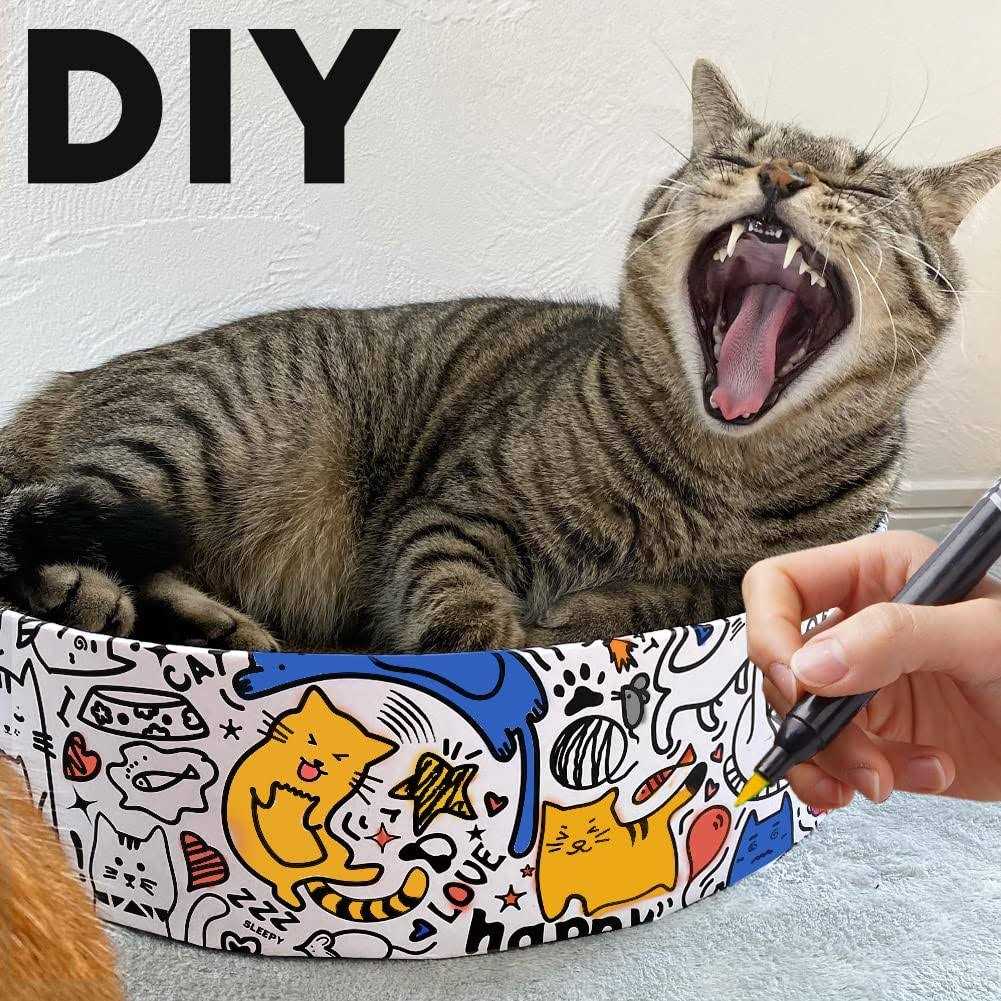 2in1 Oval Corrugated Cat Scratcher Bed S81382