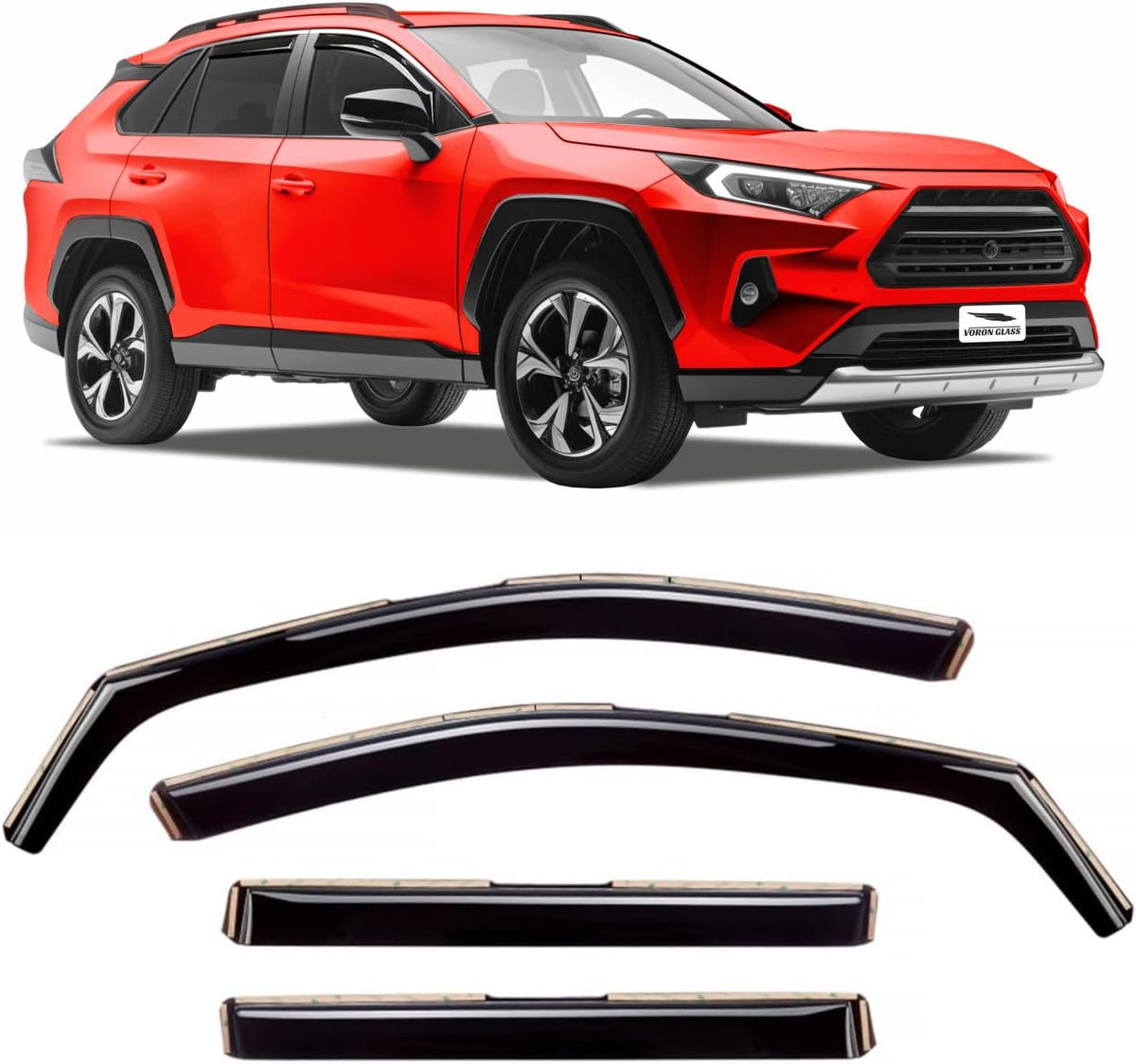 4 Pieces Rain Guards for Toyota RAV4 A3294