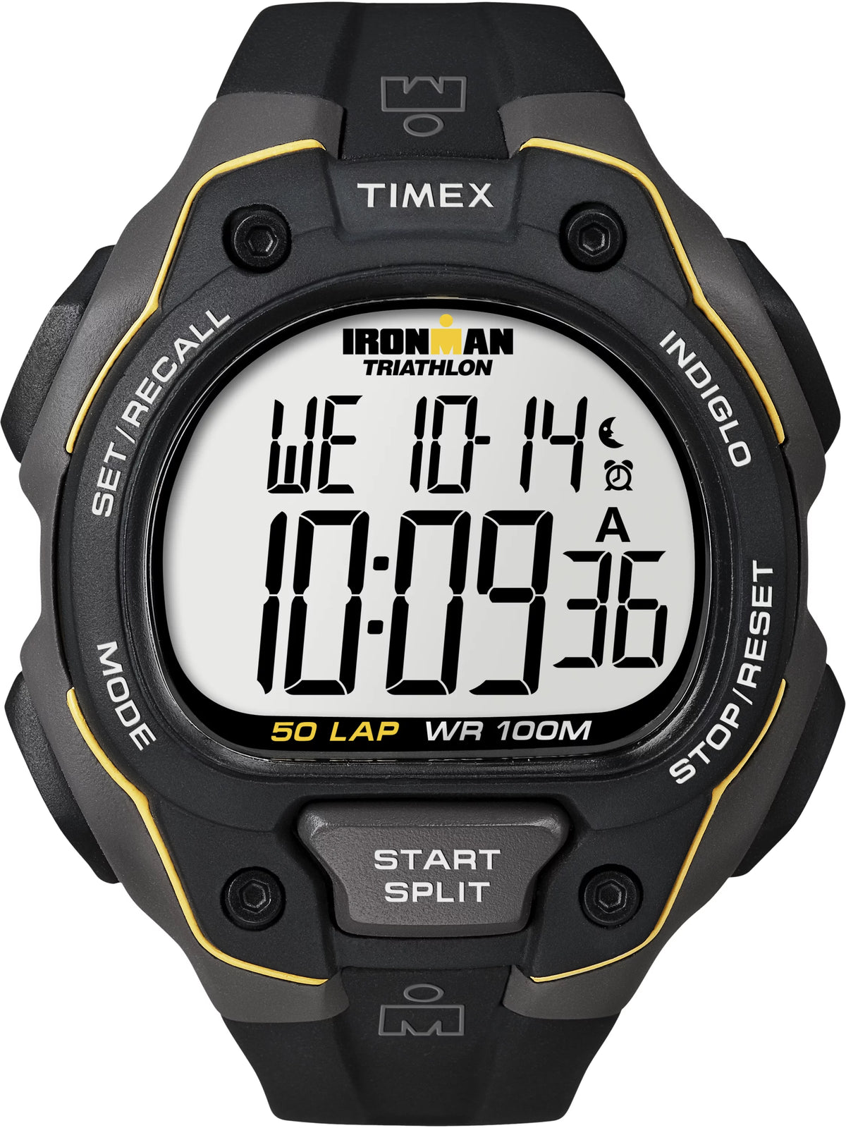 Men's Full-Size Watch Black Resin Strap P7029