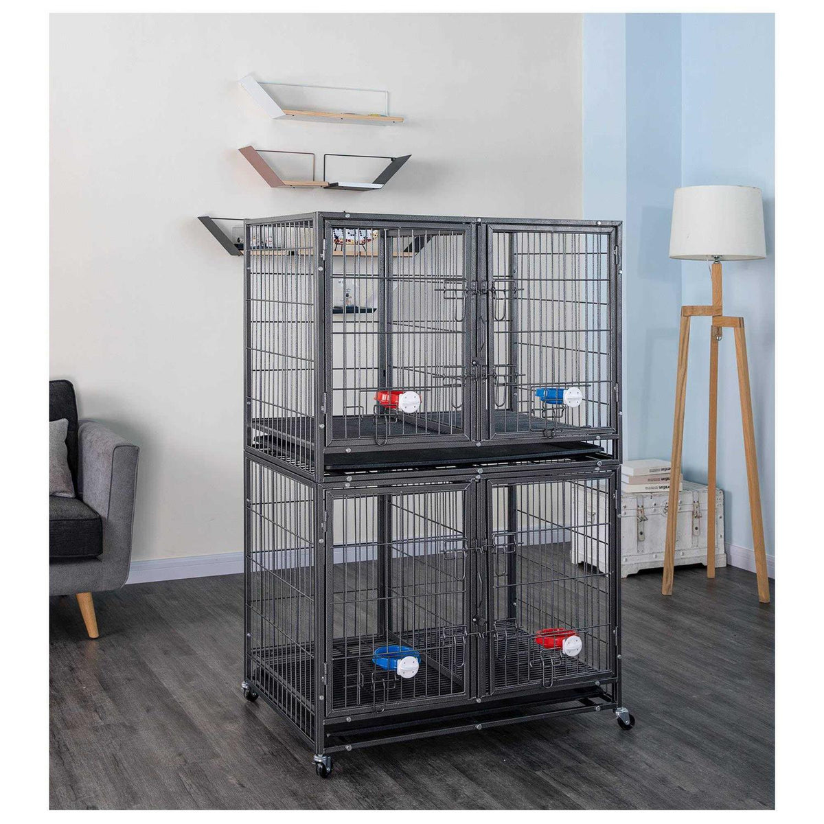 37 in. Heavy Duty Stackable Dog Crate J219