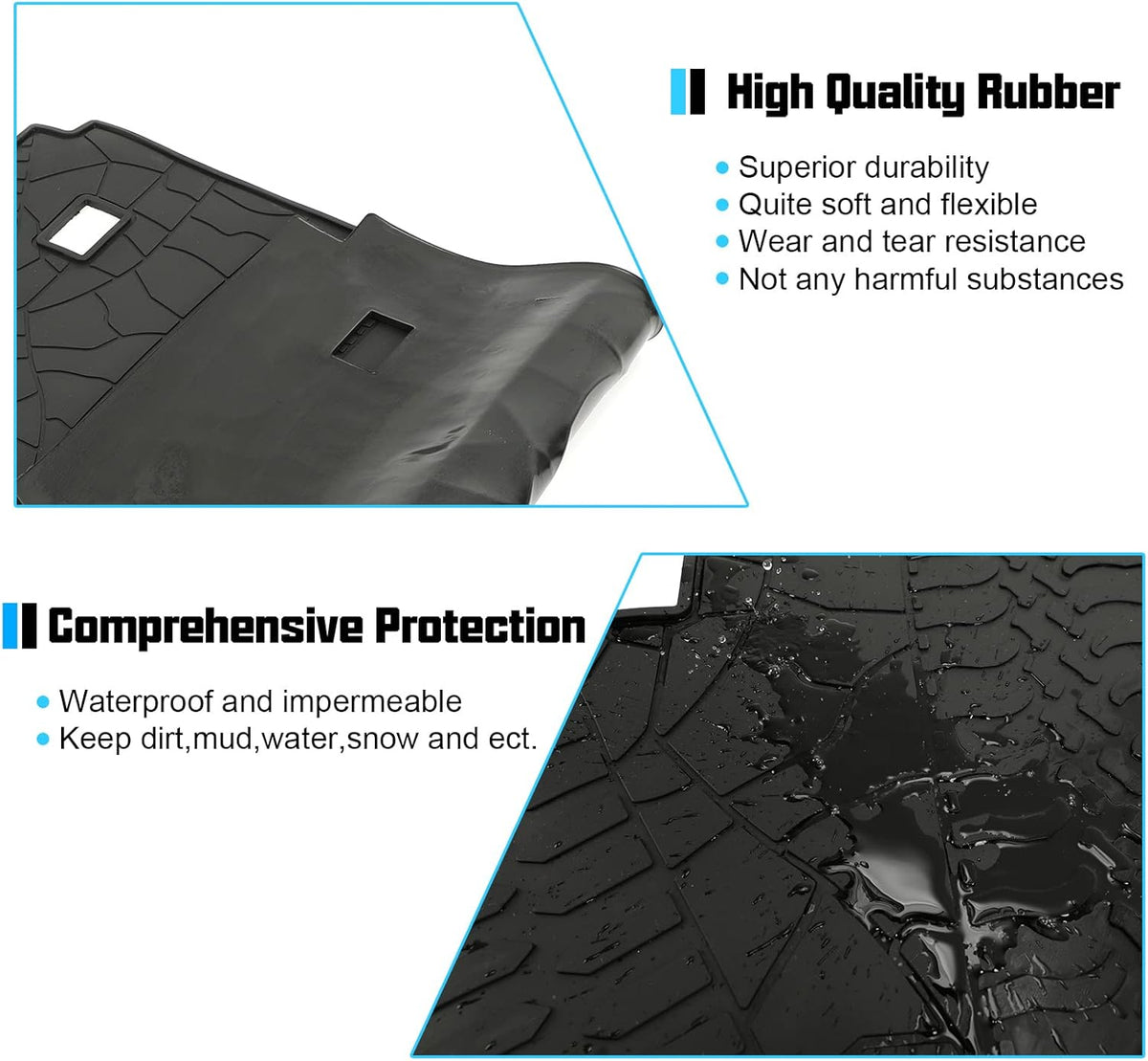 Black All-Weather Trunk Cargo Mat X32092