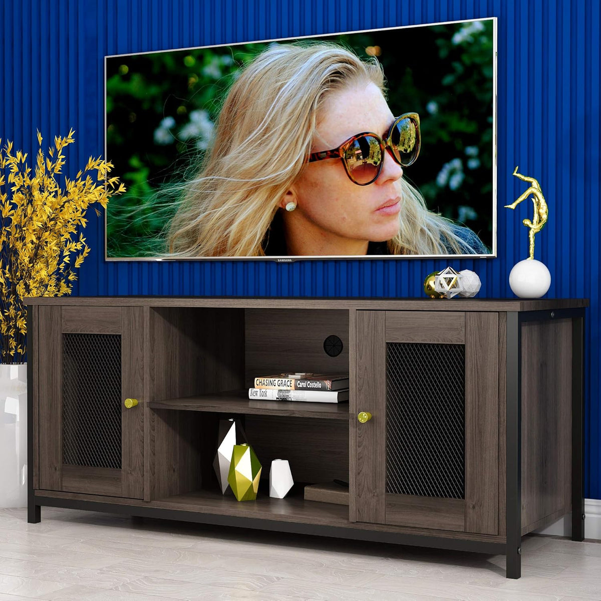 46 inch Entertainment Center Stand with Storage X610138