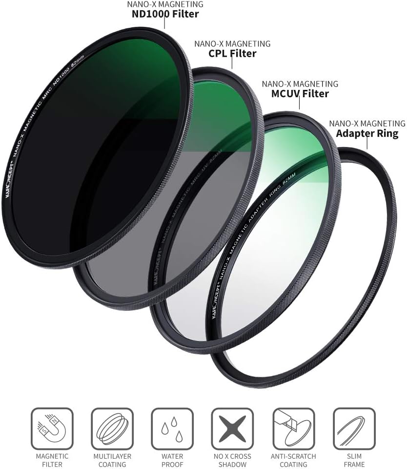 77mm Magnetic Lens Filter Kit with 4 in 1 Filter Pouch I84506