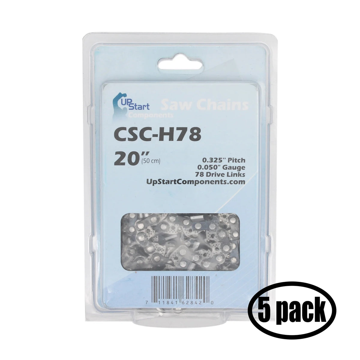 5 Pack 20-Inch Chainsaw Chain E2456