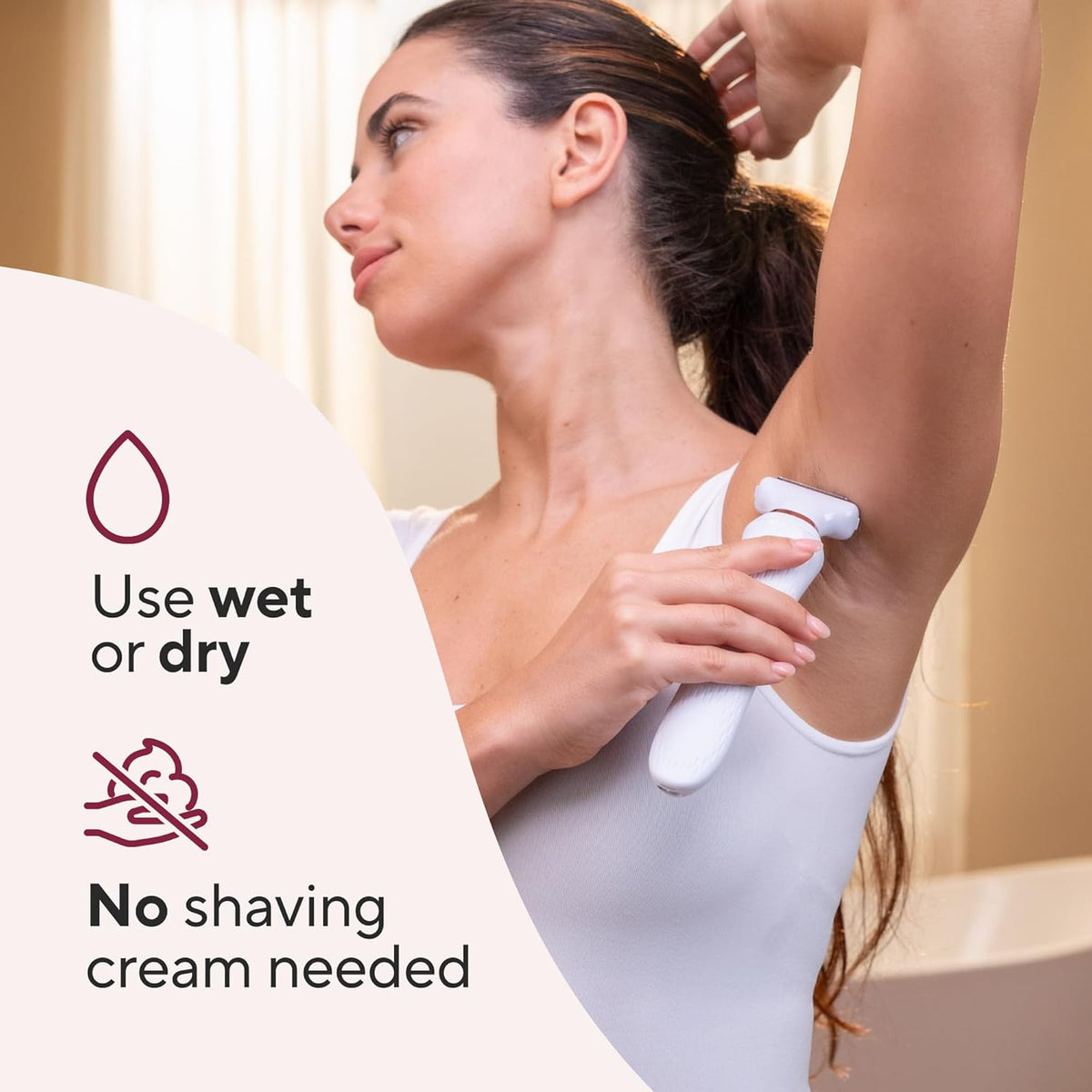Finishing Touch Flawless Underarm Hair Removal Electric Razor Device, Cordless Groomer M749958