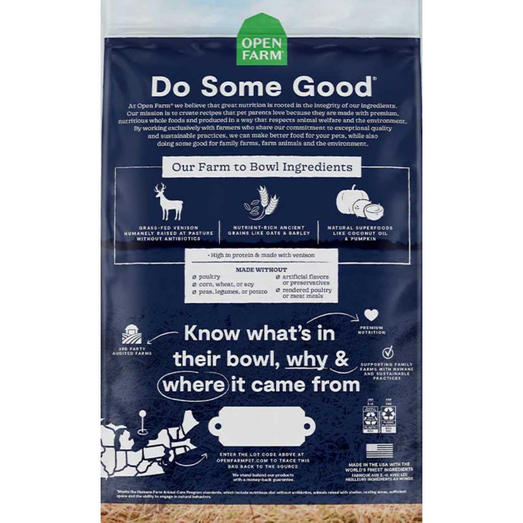 New Zealand Venison Ancient Grains Dry Dog Food Z3974