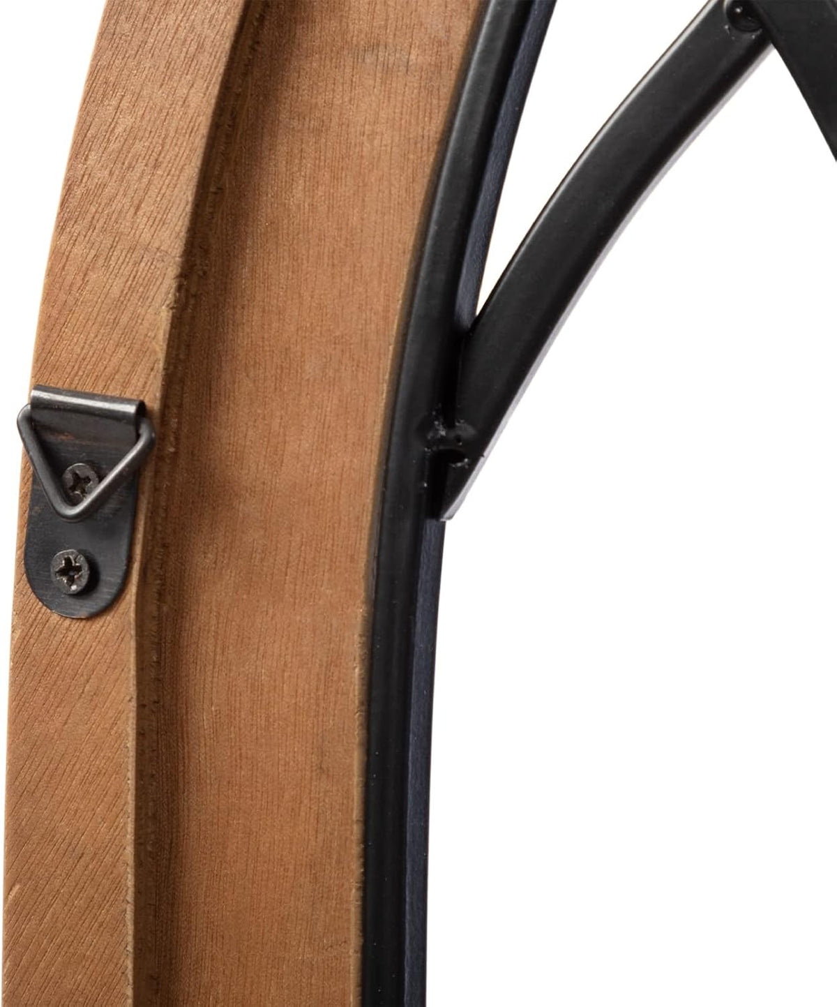 Arched Wood and Metal Rustic Window Frame V896