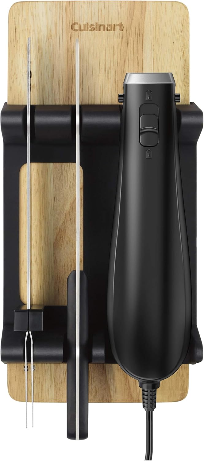 Stainless Steel Black Electric Knife with Cutting Board G151417