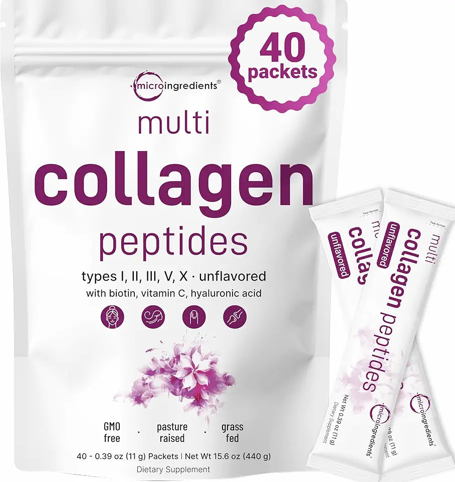 Multi Collagen Peptides, 40 Packets Unflavored Powder C80241