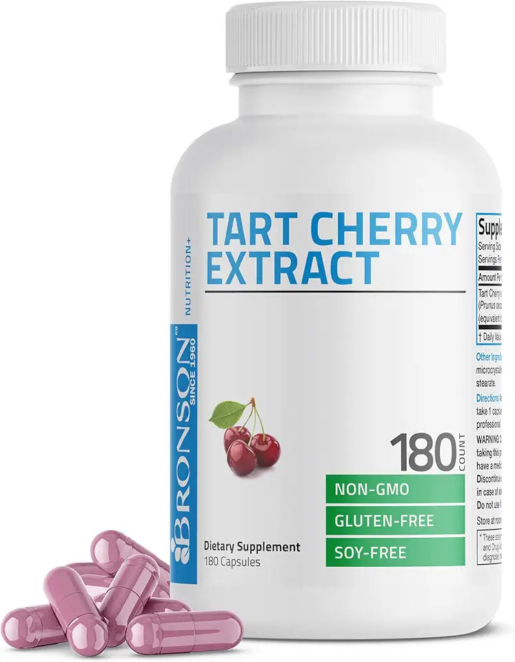 Tart Cherry Extract 2500 mg Vegetarian Capsules 180 Count K8934