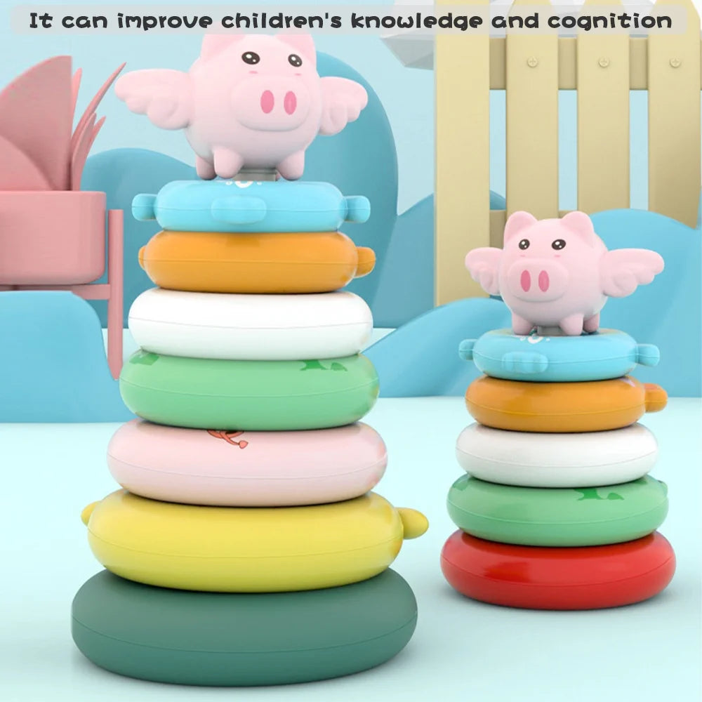 7 Pcs Soft Stacking Rings Toy M7530