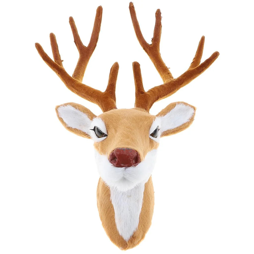 Stuffed Deer Head Wall Hanging Decor M861428