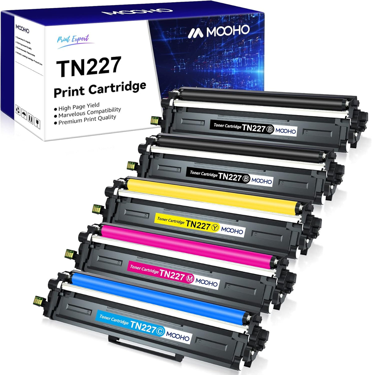 Compatible Toner Cartridge Replacement for Brother Printers (5 Pack) F85105
