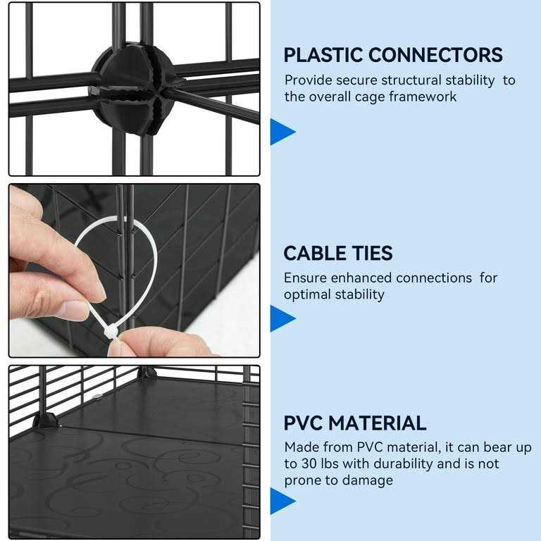 2-Tier Indoor Cat Cage Pet Playpen Y99519