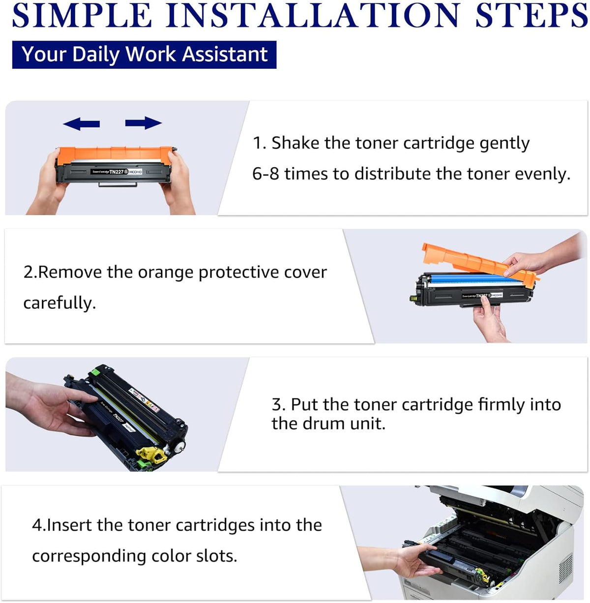 Compatible Toner Cartridge Replacement for Brother Printers (5 Pack) F85105