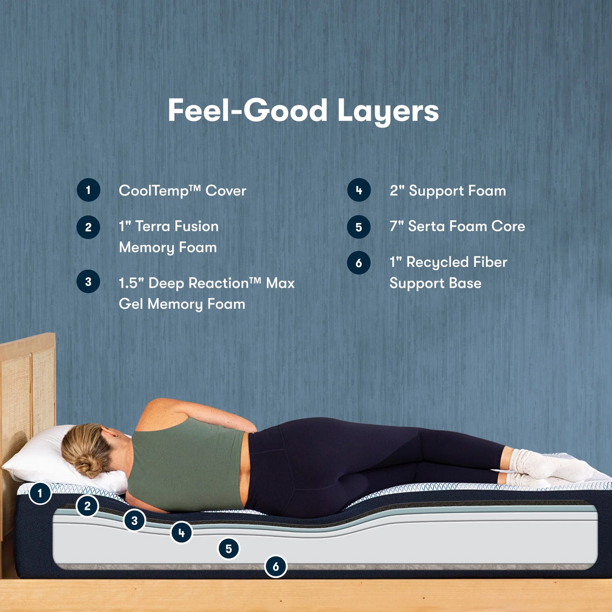 Memory Foam Firm Mattress D643