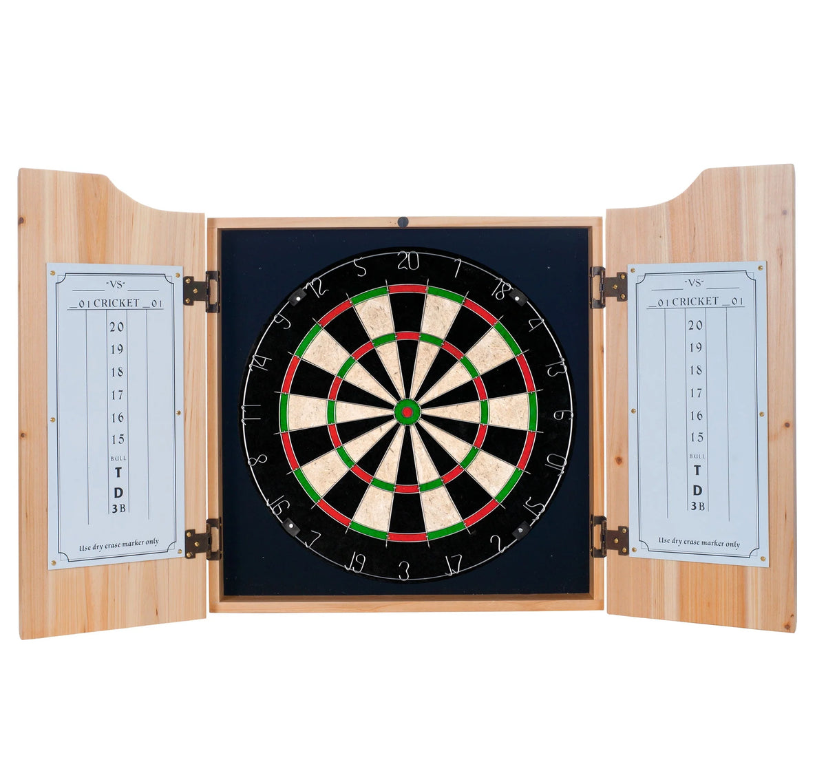 Dart Cabinet Set with Darts and Board C4267