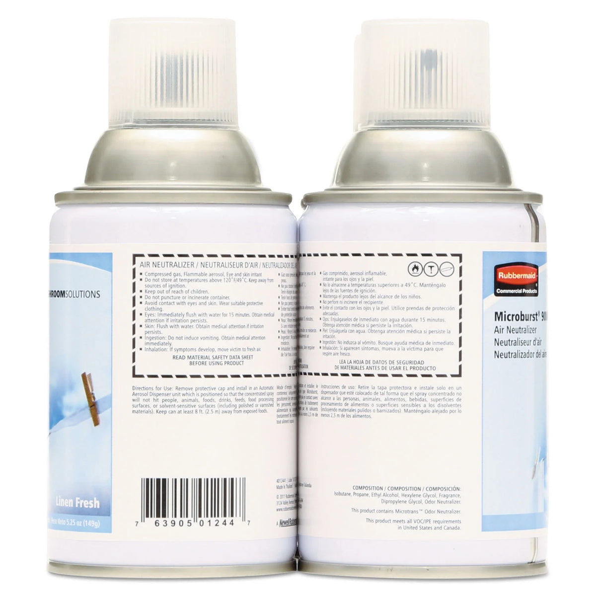 Linen Fresh 5.3oz Aerosol Air Freshener Refill 4/Carton K603923