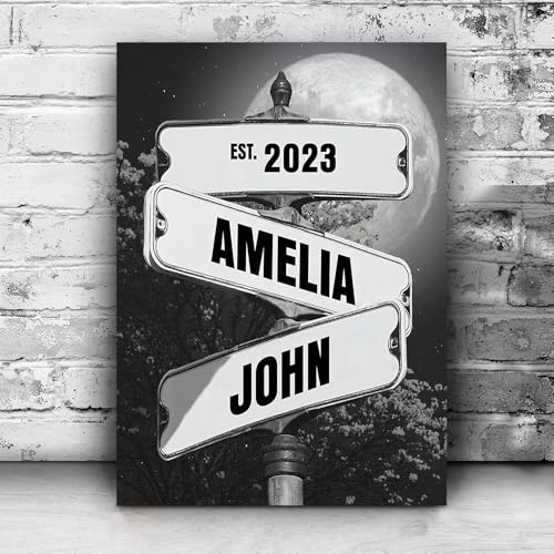 Canvas Vintage Street Sign J625