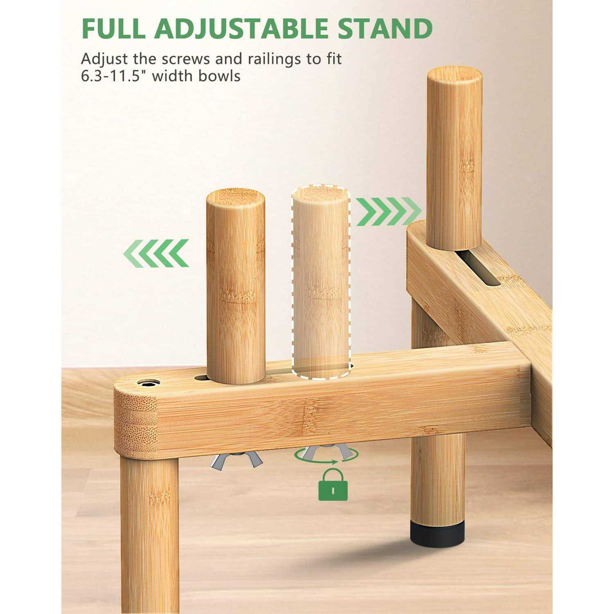 Adjustable Elevated Dog Bowl Stand G726158