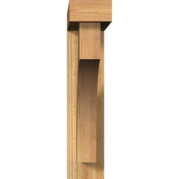 4x22W x 18x22D x 18x22H Western Red Cedar Bracket with Offset Brace Y70664