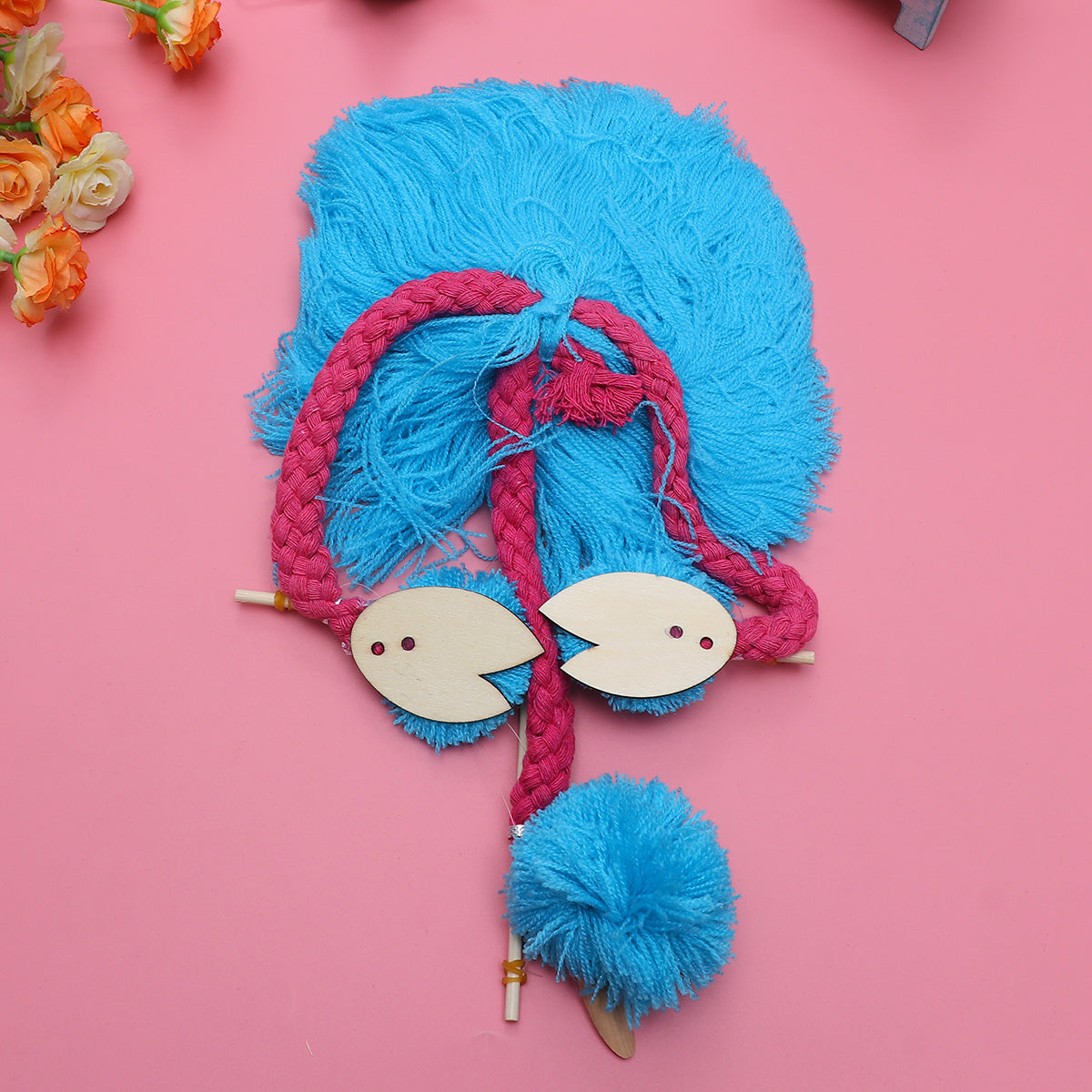 Sky-blue Plush Ostrich Marionette Toy L681