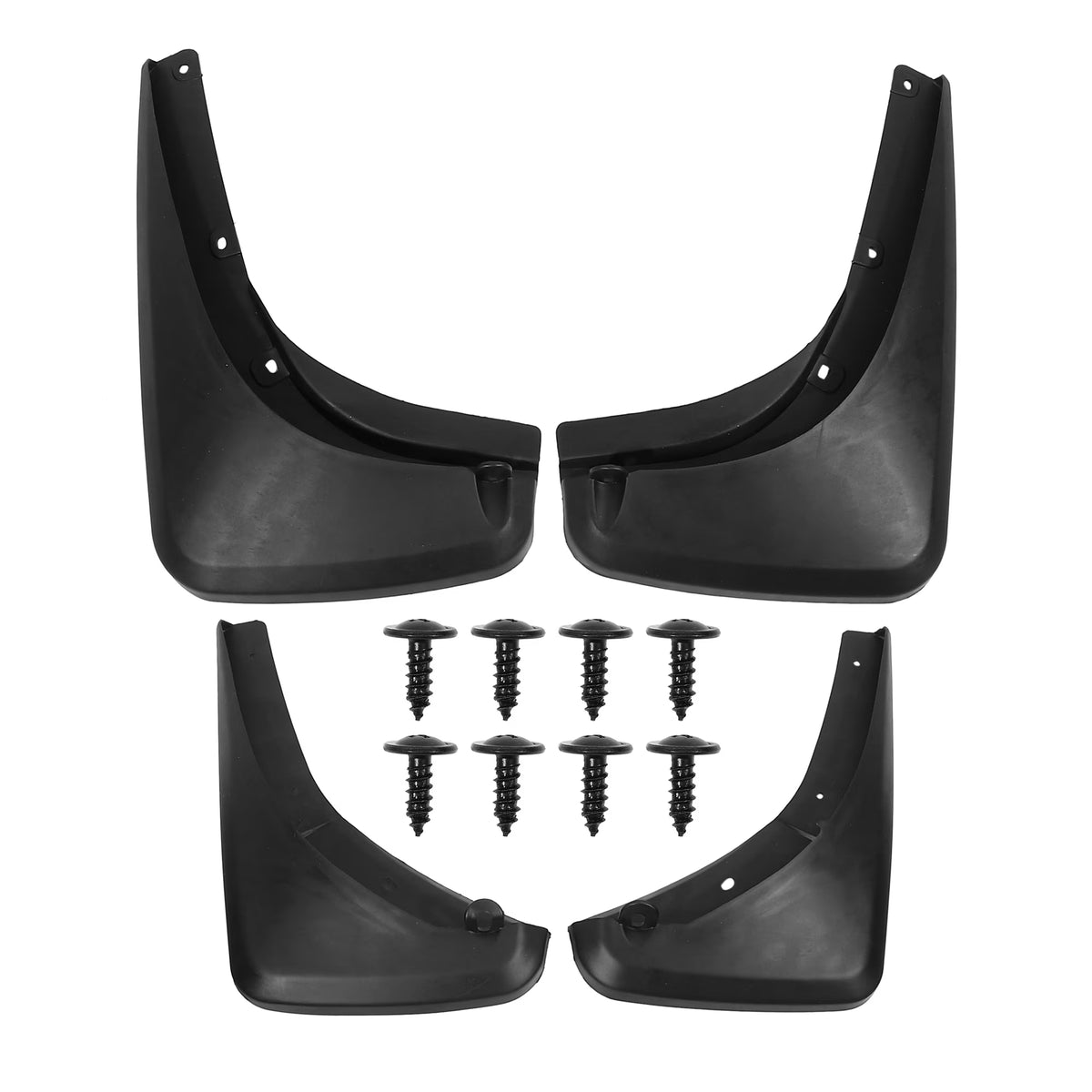 Black Mud Flap Fender Set for Jeep Renegade with Screws S99624