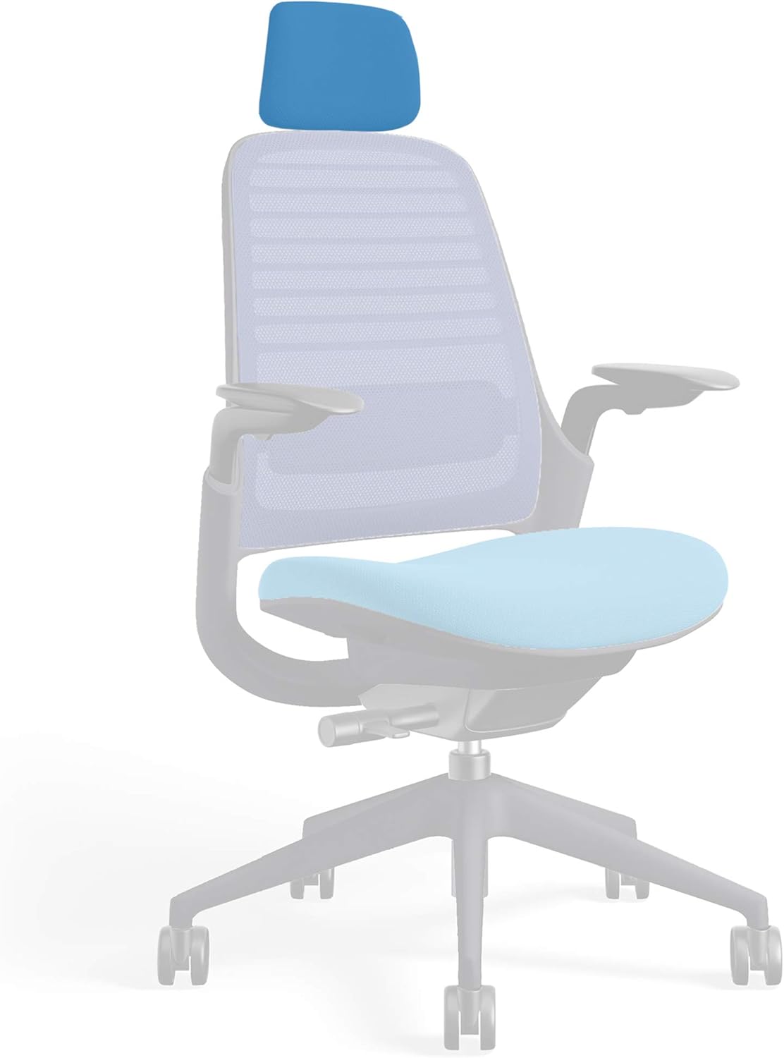 Black Frame 3D Microknit Fabric Headrest L8975