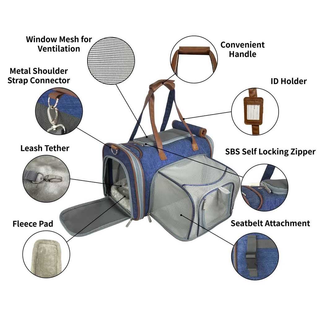 Expandable Airline Approved Pet Carrier J610