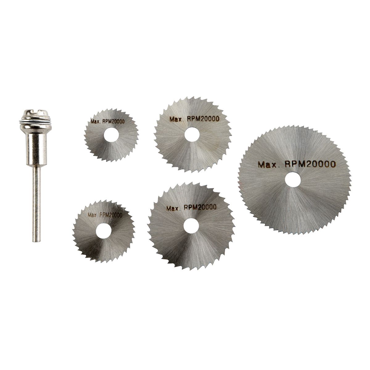 High Speed Steel Rotary Saw Blade Set, 6 Piece Y4823