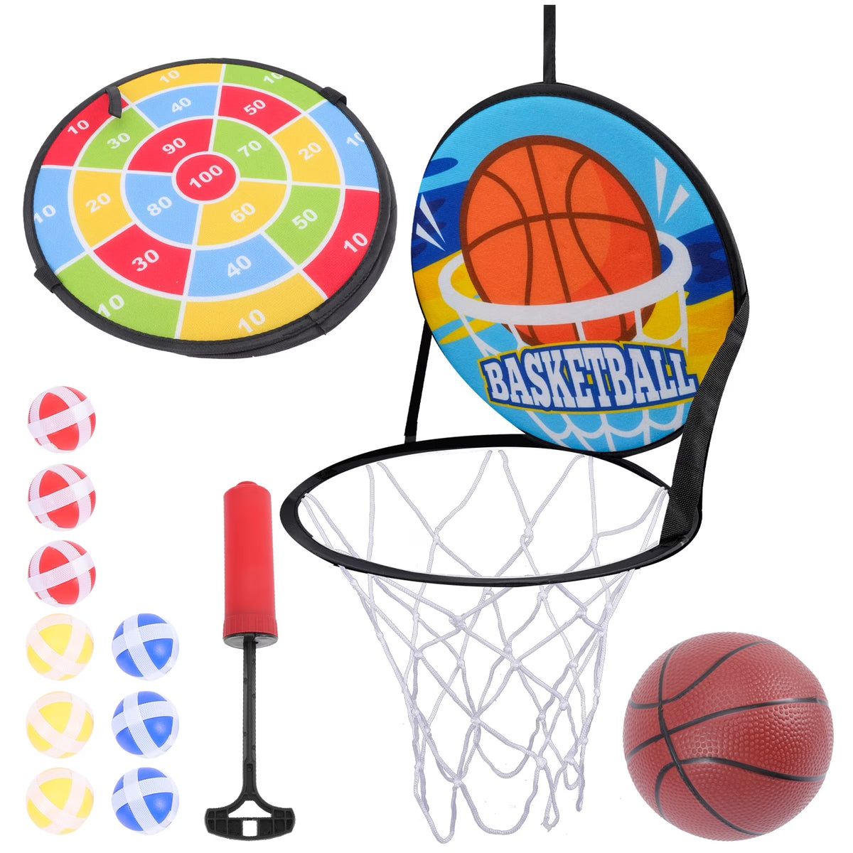 Double Sided Dart Board Sticky Ball Set B12846