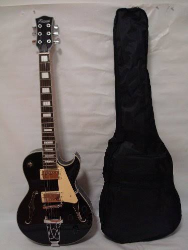 6 String Hollow Body Electric Guitar Black E49805