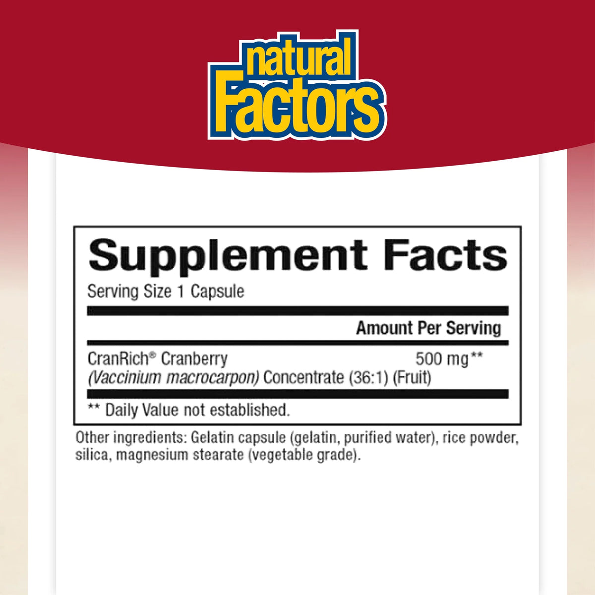 Cranberry Concentrate 180 Capsules H968