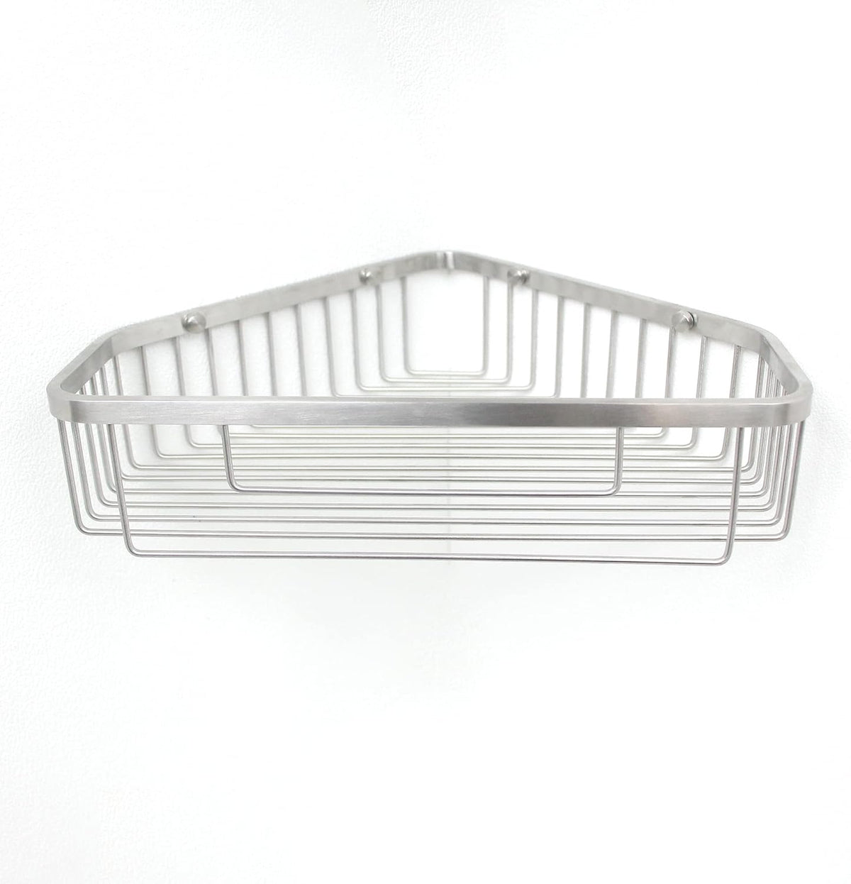 Brushed Nickel SUS304 Stainless Steel Corner Shower Caddy Basket B74421