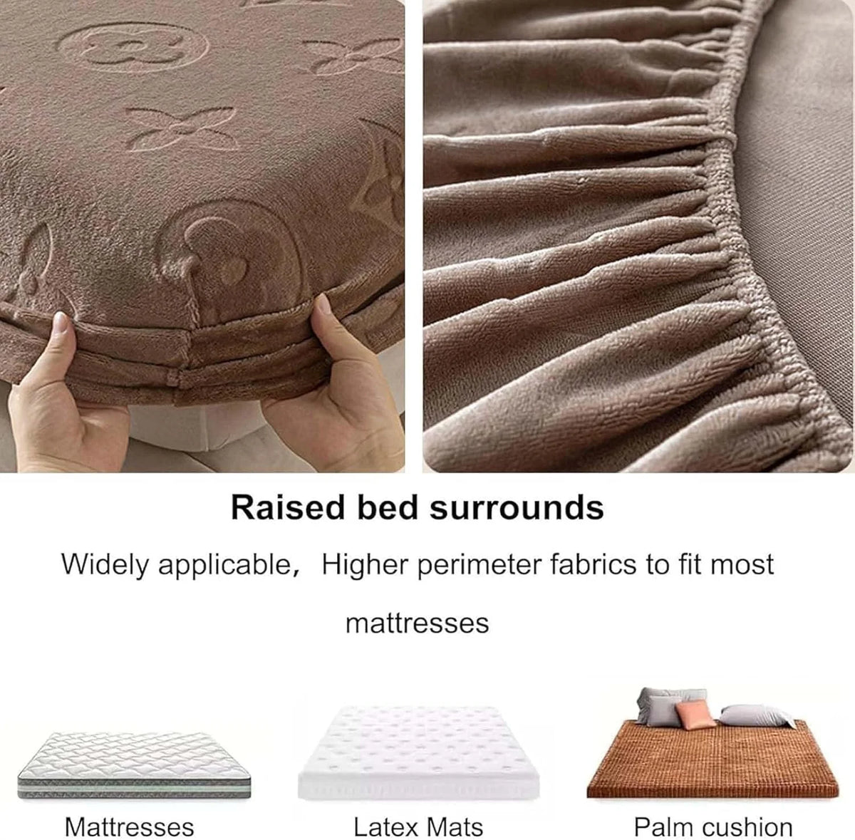 Milk Velvet Fitted Sheet Mattress Protector P3737