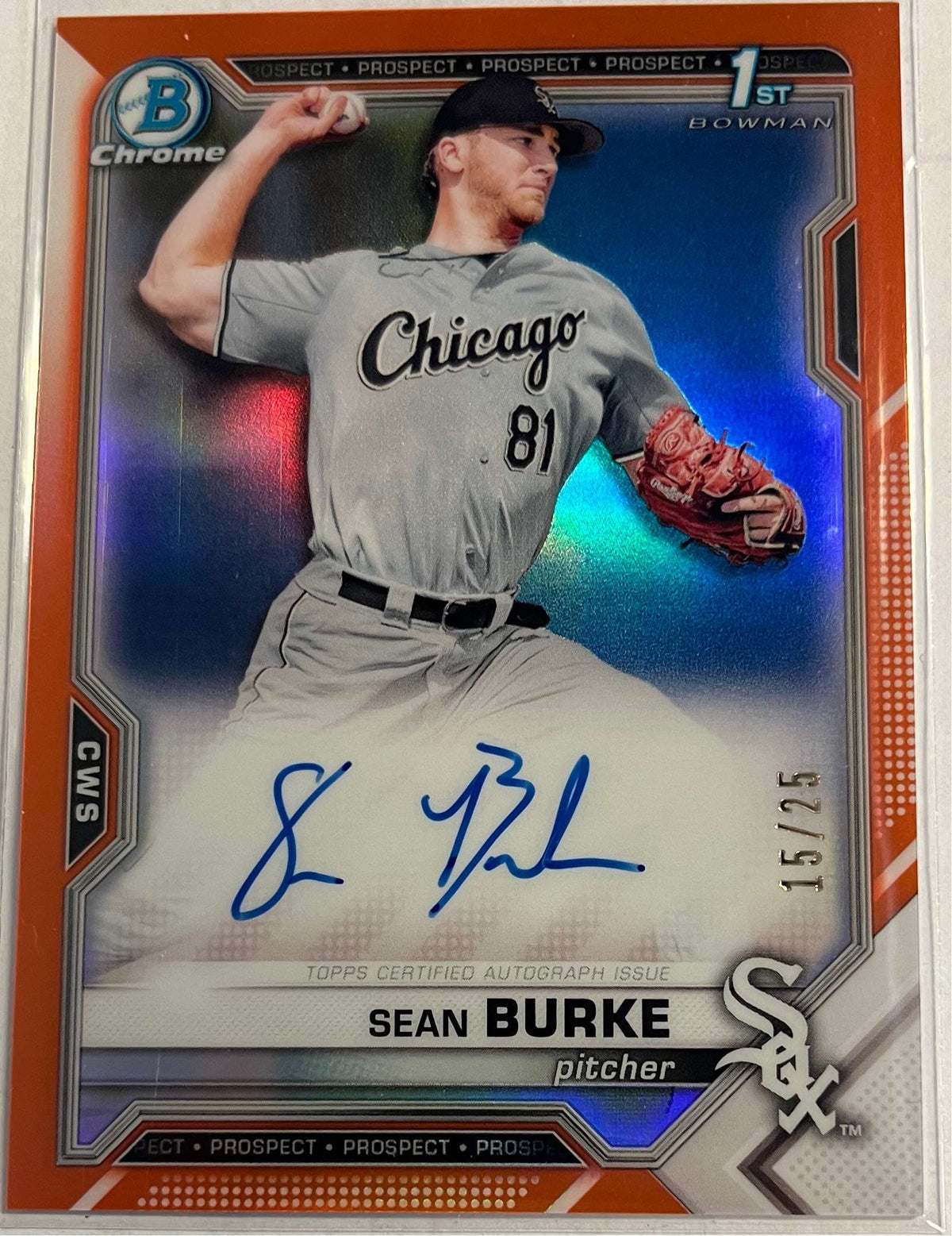 Orange Refractor Trading Card K17398